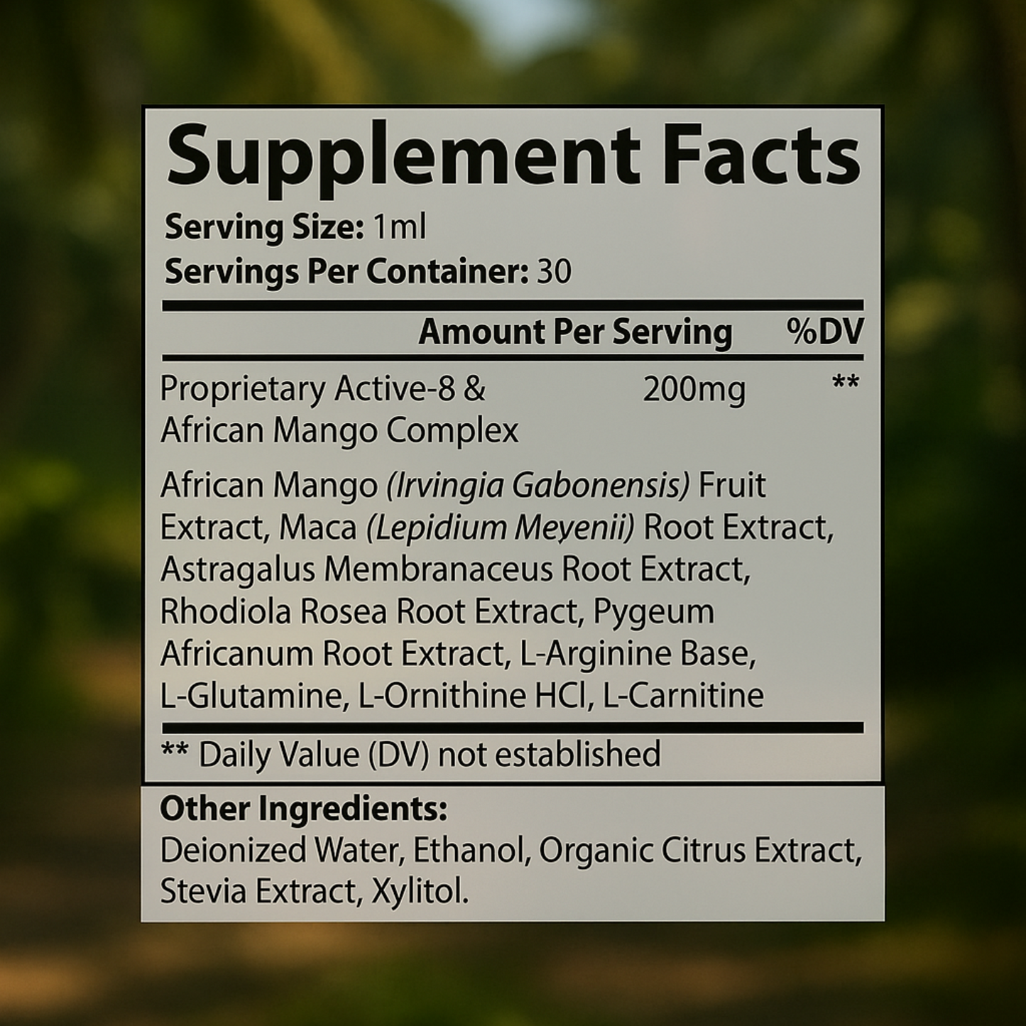 African Mango Diet Drops