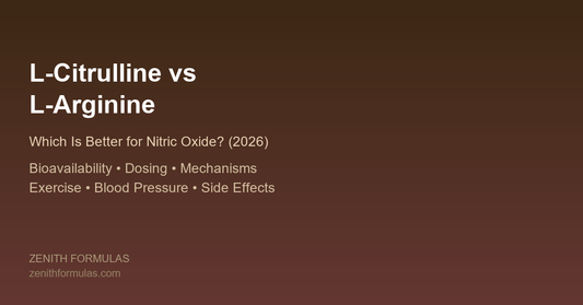 L-citrulline vs L-arginine comparison for nitric oxide 2026