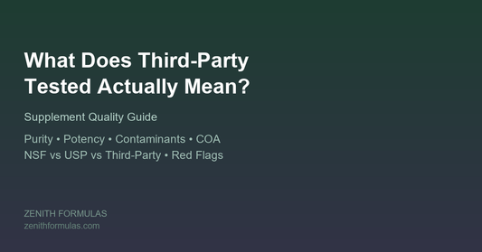 What does third-party tested mean for supplements guide