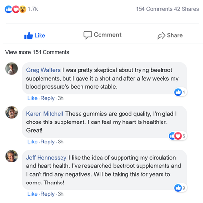 Beetroot Gummies - Nitric Oxide Booster